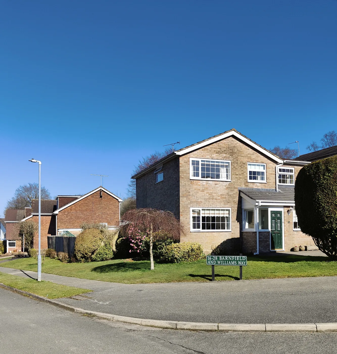 Houses on Barnfield, Crowborough. The town has the fifth highest band D bill of Wealden's 42 parishes.